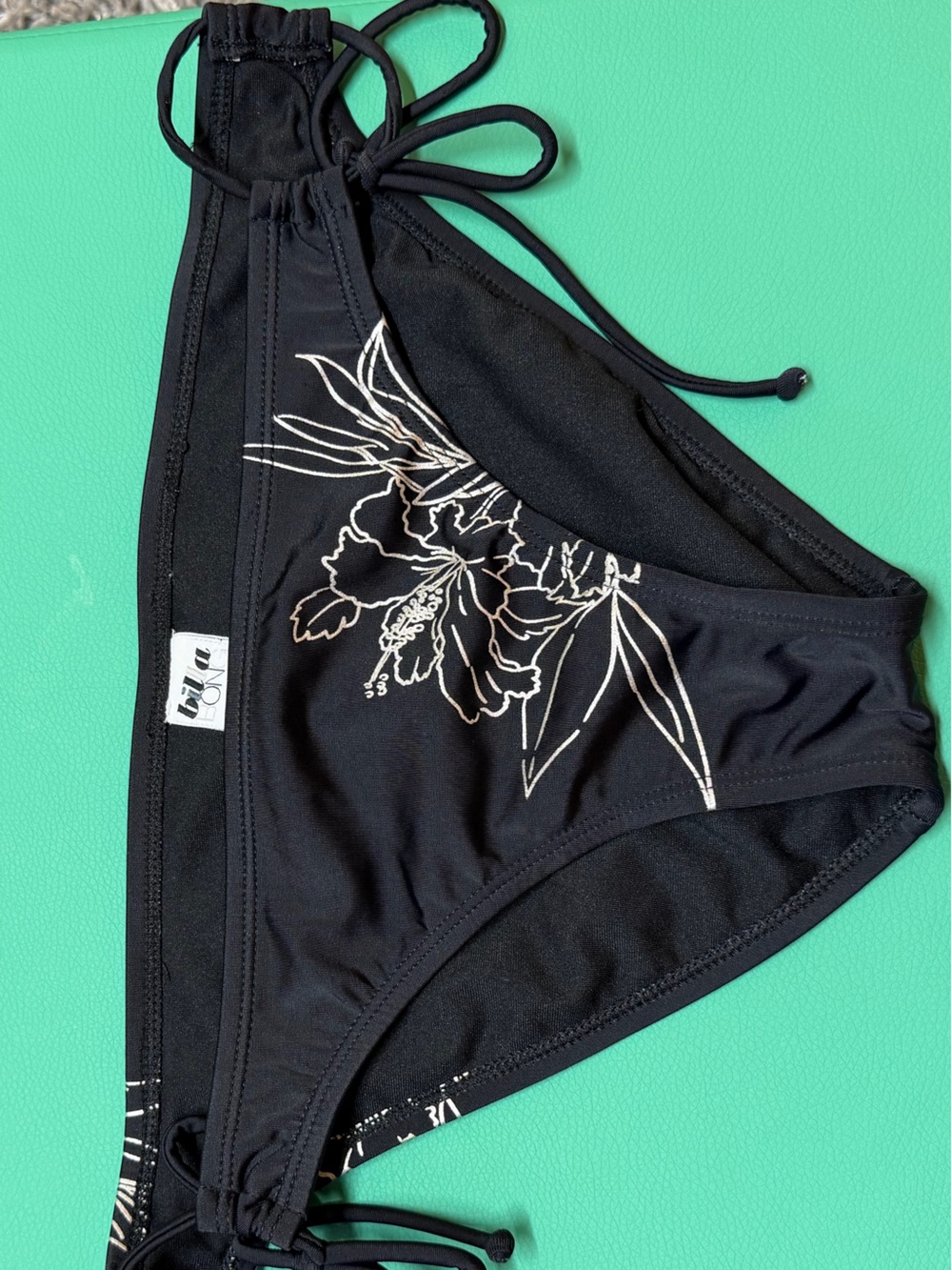 Billabong Black Floral Tie-Halter Bikini - Picture 2 of 5